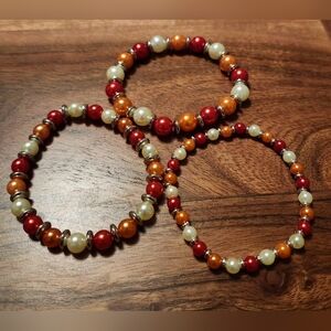 Sunset Multicolor Beaded Bracelet Set